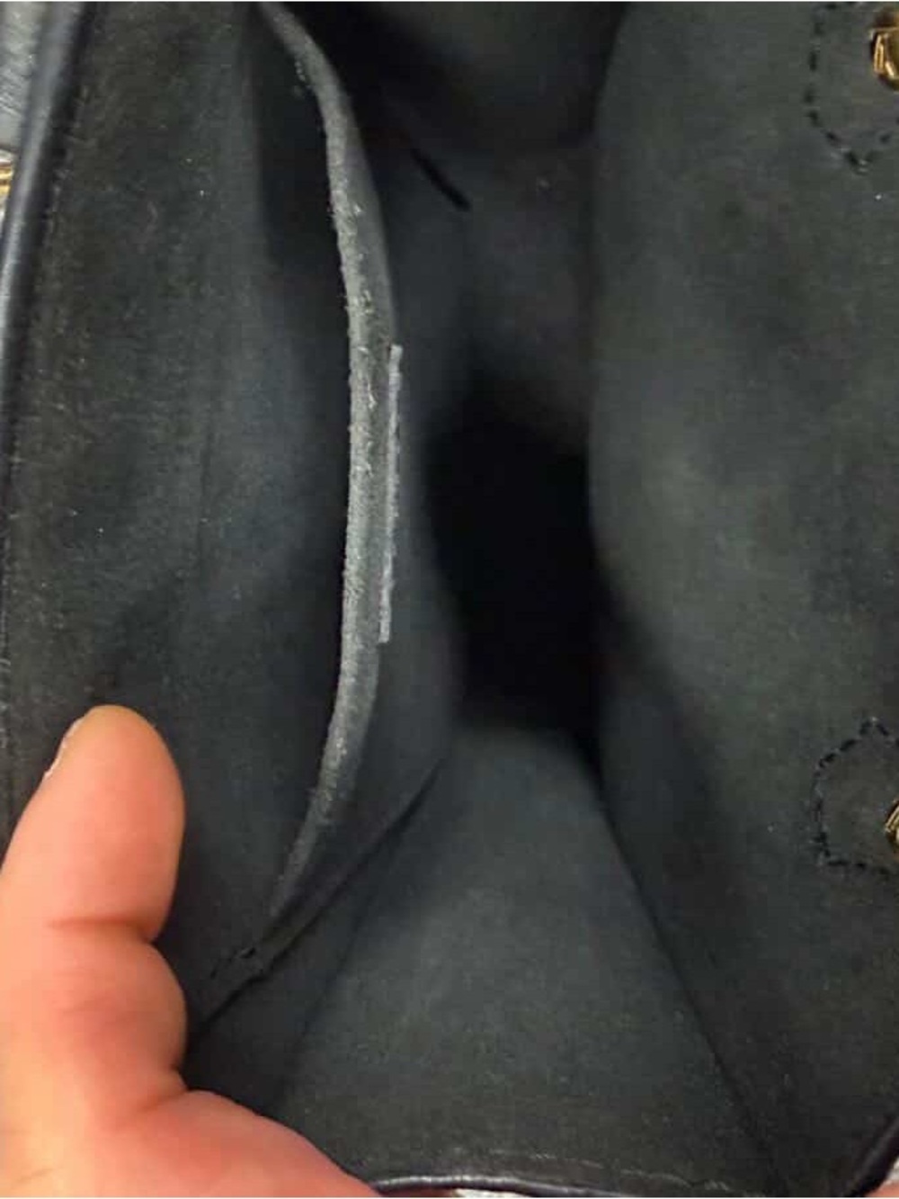 Louis Vuitton black monogram empreinte petit sac plat - Picture 3 of 4